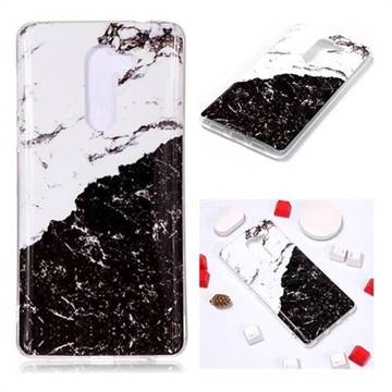 Black and White Soft TPU Marble Pattern Phone Case for Huawei Honor 6X Mate9 Lite