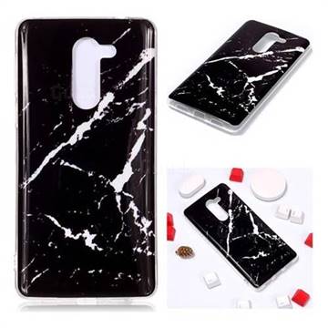 Black Rough white Soft TPU Marble Pattern Phone Case for Huawei Honor 6X Mate9 Lite