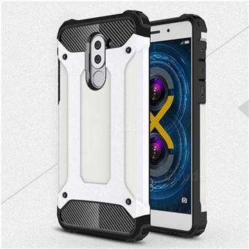 King Kong Armor Premium Shockproof Dual Layer Rugged Hard Cover for Huawei Honor 6X Mate9 Lite - White