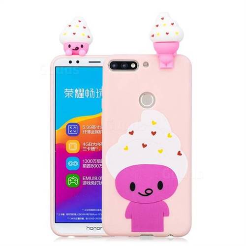 Ice Cream Man Soft 3D Climbing Doll Soft Case for Huawei Honor 7C