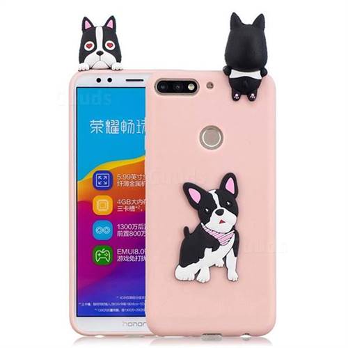 Cute Dog Soft 3D Climbing Doll Soft Case for Huawei Honor 7C
