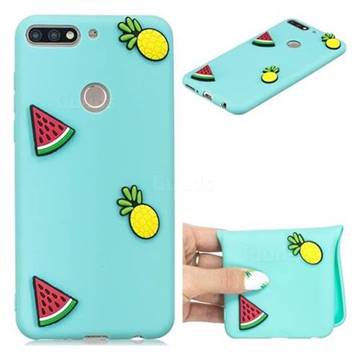 Watermelon Pineapple Soft 3D Silicone Case for Huawei Honor 7C