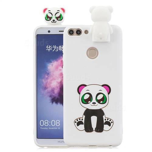 Panda Soft 3D Climbing Doll Stand Soft Case for Huawei Honor 7C