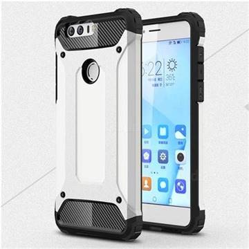 King Kong Armor Premium Shockproof Dual Layer Rugged Hard Cover for Huawei Honor 8 - White