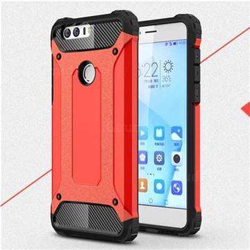 King Kong Armor Premium Shockproof Dual Layer Rugged Hard Cover for Huawei Honor 8 - Big Red