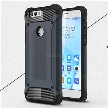 King Kong Armor Premium Shockproof Dual Layer Rugged Hard Cover for Huawei Honor 8 - Navy