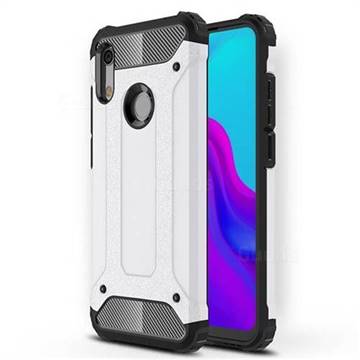 King Kong Armor Premium Shockproof Dual Layer Rugged Hard Cover for Huawei Honor 8A - White