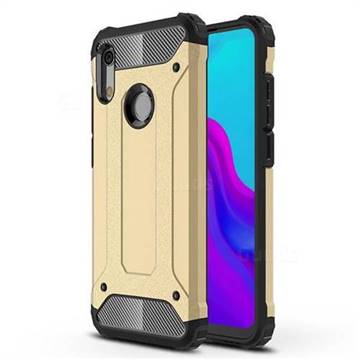King Kong Armor Premium Shockproof Dual Layer Rugged Hard Cover for Huawei Honor 8A - Champagne Gold