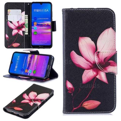 Lotus Flower Leather Wallet Case for Huawei Honor 8A