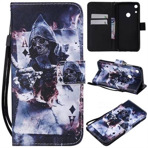 Skull Magician PU Leather Wallet Case for Huawei Honor 8A