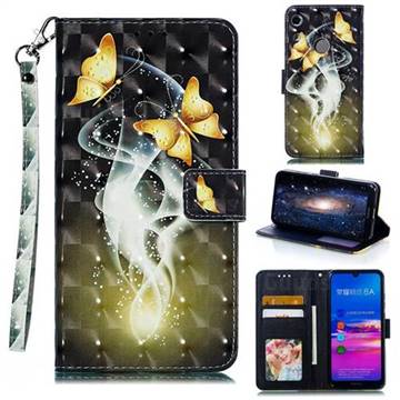 Dream Butterfly 3D Painted Leather Phone Wallet Case for Huawei Honor 8A
