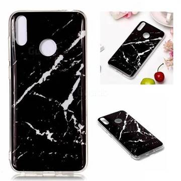 Black Rough white Soft TPU Marble Pattern Phone Case for Huawei Honor 8C