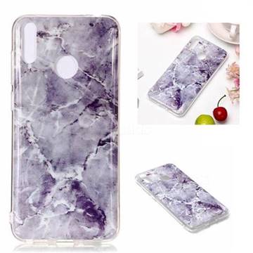 Light Gray Soft TPU Marble Pattern Phone Case for Huawei Honor 8C