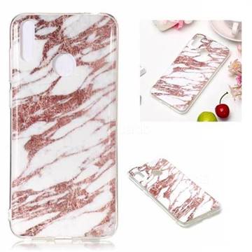 Rose Gold Grain Soft TPU Marble Pattern Phone Case for Huawei Honor 8C