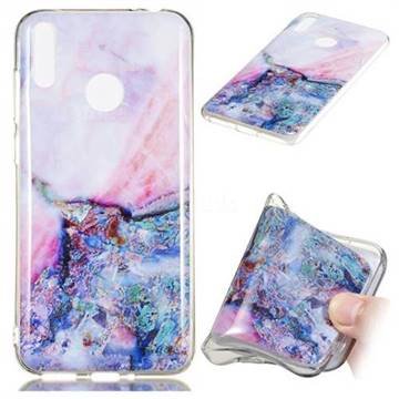 Purple Amber Soft TPU Marble Pattern Phone Case for Huawei Honor 8C