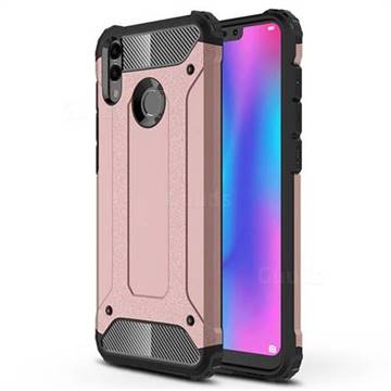 King Kong Armor Premium Shockproof Dual Layer Rugged Hard Cover for Huawei Honor 8C - Rose Gold