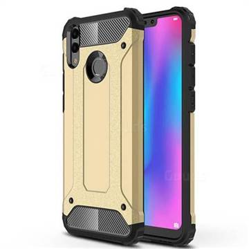 King Kong Armor Premium Shockproof Dual Layer Rugged Hard Cover for Huawei Honor 8C - Champagne Gold