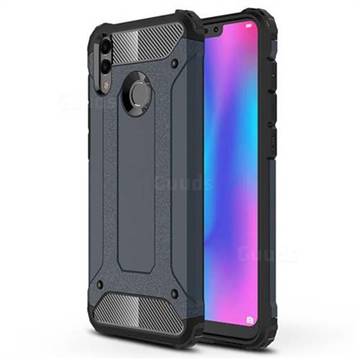 King Kong Armor Premium Shockproof Dual Layer Rugged Hard Cover for Huawei Honor 8C - Navy
