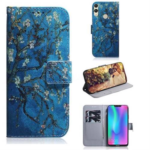 Apricot Tree PU Leather Wallet Case for Huawei Honor 8C