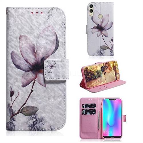 Magnolia Flower PU Leather Wallet Case for Huawei Honor 8C
