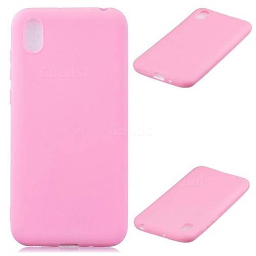 Candy Soft Silicone Protective Phone Case for Huawei Honor 8S(2019) - Dark Pink