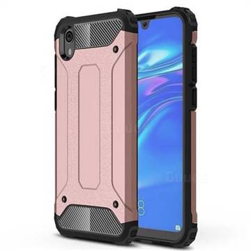 King Kong Armor Premium Shockproof Dual Layer Rugged Hard Cover for Huawei Honor 8S(2019) - Rose Gold