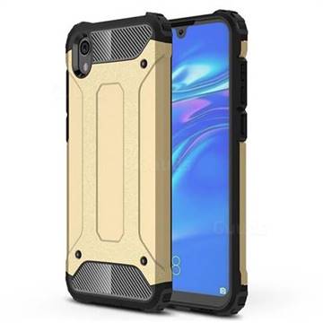 King Kong Armor Premium Shockproof Dual Layer Rugged Hard Cover for Huawei Honor 8S(2019) - Champagne Gold