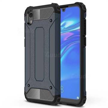 King Kong Armor Premium Shockproof Dual Layer Rugged Hard Cover for Huawei Honor 8S(2019) - Navy