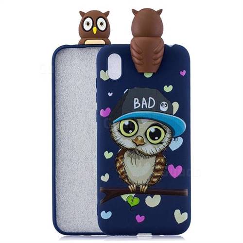 Bad Owl Soft 3D Climbing Doll Soft Case for Huawei Honor 8S(2019)