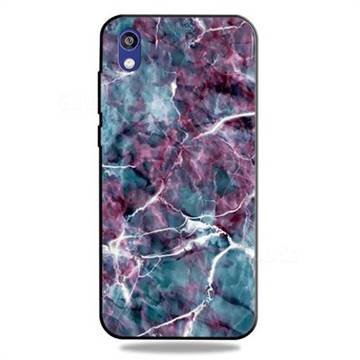 Marble 3D Embossed Relief Black TPU Cell Phone Back Cover for Huawei Honor 8S(2019)