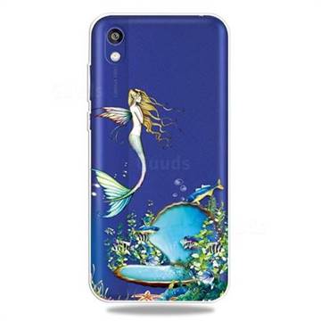 Mermaid Clear Varnish Soft Phone Back Cover for Huawei Honor 8S(2019)