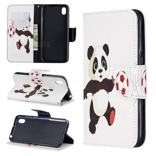 Football Panda Leather Wallet Case for Huawei Honor 8S(2019)
