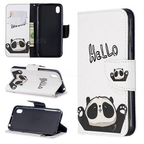 Hello Panda Leather Wallet Case for Huawei Honor 8S(2019)