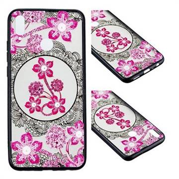 Daffodil Lace Diamond Flower Soft TPU Back Cover for Huawei Honor 8X