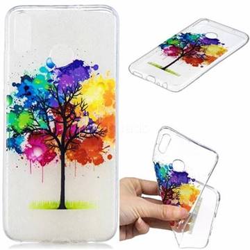 Oil Painting Tree Clear Varnish Soft Phone Back Cover for Huawei Honor 8X