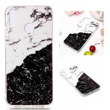 Black and White Soft TPU Marble Pattern Phone Case for Huawei Honor 8X