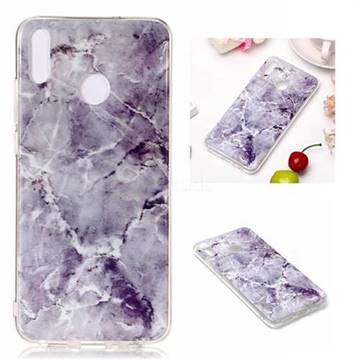 Light Gray Soft TPU Marble Pattern Phone Case for Huawei Honor 8X