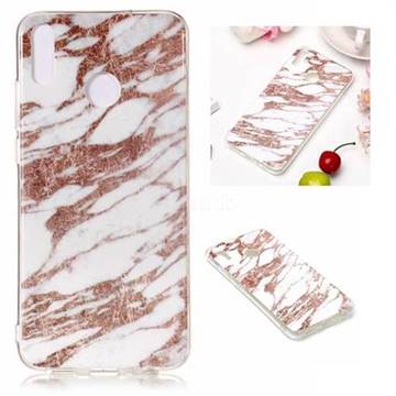 Rose Gold Grain Soft TPU Marble Pattern Phone Case for Huawei Honor 8X