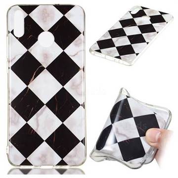 Black and White Matching Soft TPU Marble Pattern Phone Case for Huawei Honor 8X