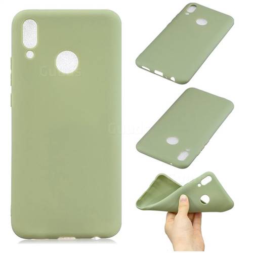 Candy Soft Silicone Phone Case for Huawei Honor 8X - Pea Green