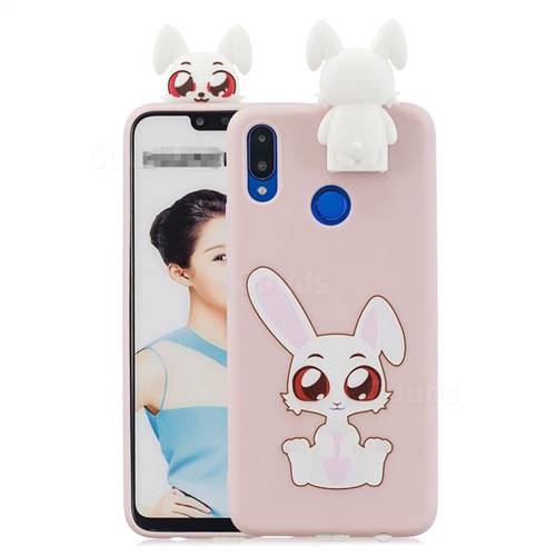 Cute Rabbit Soft 3D Climbing Doll Stand Soft Case for Huawei Honor 8X