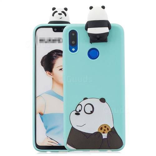 Striped Bear Soft 3D Climbing Doll Stand Soft Case for Huawei Honor 8X