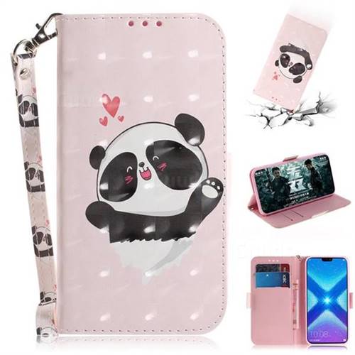 Heart Cat 3D Painted Leather Wallet Phone Case for Huawei Honor 8X