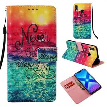 Colorful Dream Catcher 3D Painted Leather Wallet Case for Huawei Honor 8X