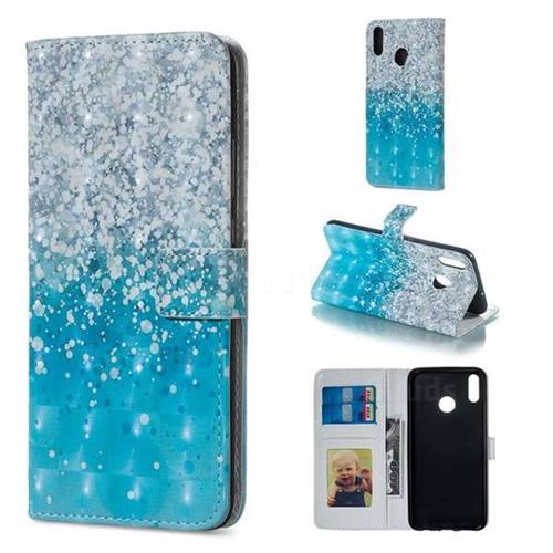 Sea Sand 3D Painted Leather Phone Wallet Case for Huawei Honor 8X