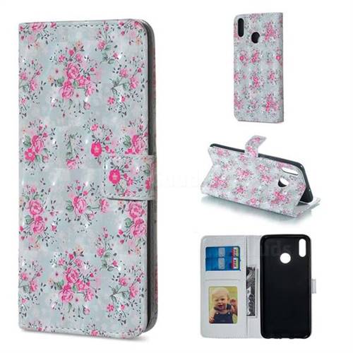Roses Flower 3D Painted Leather Phone Wallet Case for Huawei Honor 8X