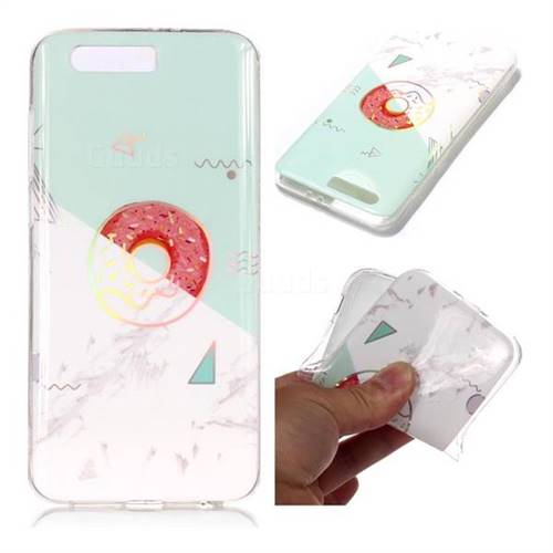 Donuts Marble Pattern Bright Color Laser Soft TPU Case for Huawei Honor 9