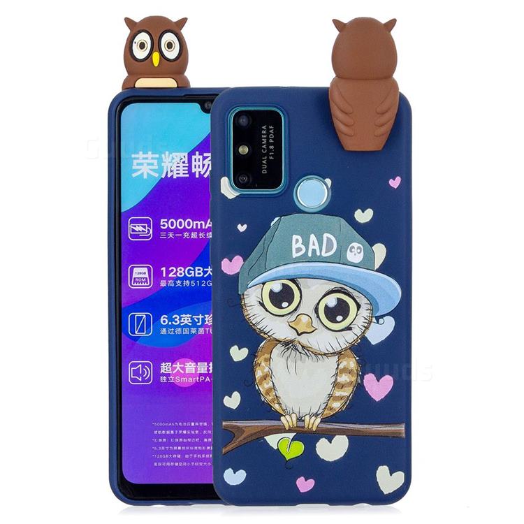 Bad Owl Soft 3D Climbing Doll Soft Case for Huawei Honor 9A