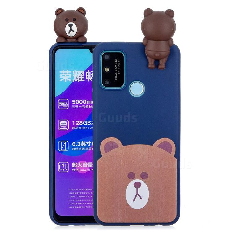 Cute Bear Soft 3D Climbing Doll Soft Case for Huawei Honor 9A
