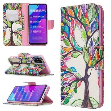 The Tree of Life Leather Wallet Case for Huawei Honor 9A